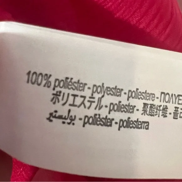 Zara Red Ruffled Tie Front Blouse NWOT - Picture 5 of 5